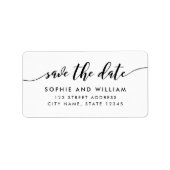 Skriptadresse Save the Date löschen Adressaufkleber (Vorne)