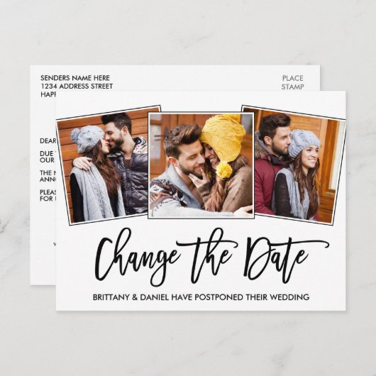 Skriptänderung für das Foto Datum 3 Postkarte (Vorne/Hinten)