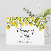 Skriptänderungen Brautparty Lemons Save The Date (Stehend Vorderseite)