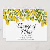 Skriptänderungen Brautparty Lemons Save The Date (Vorne/Hinten)