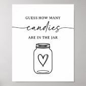 Skriptangabe Wie viele Candies sind im Jar-Zeichen Poster (Vorne)