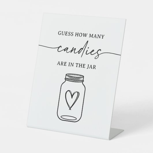 Skriptangabe Wie viele Candies sind im Jar-Zeichen Sockelschild (Vorderseite)