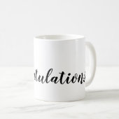 Skriptaufrufe Typografie Schwarz-Weiß Kaffeetasse (VorderseiteRechts)