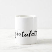 Skriptaufrufe Typografie Schwarz-Weiß Kaffeetasse (Mittel)