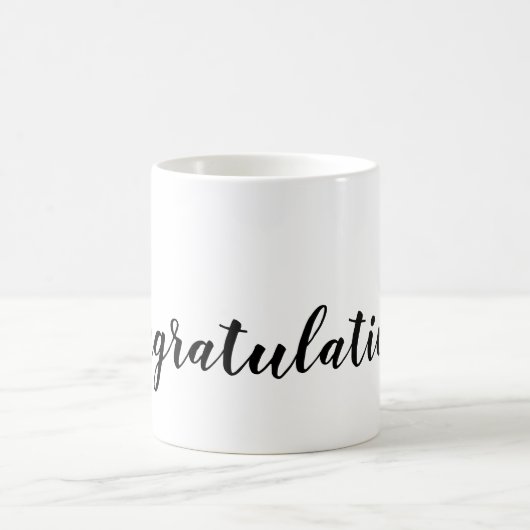 Skriptaufrufe Typografie Schwarz-Weiß Kaffeetasse (Mittel)