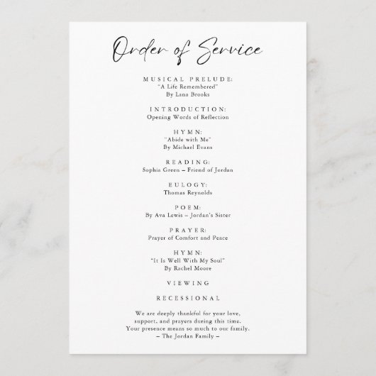 Skriptbeerdenkliche Reihenfolge des Dienstes billi Programm (Rückseite)