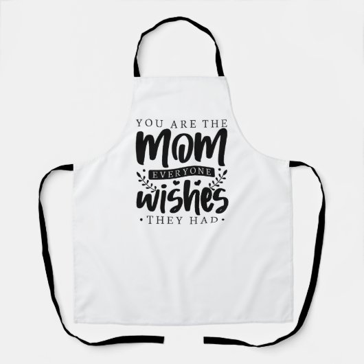 Skriptbester Mama Typografie Schürze (Vorderseite)