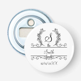 SkriptBlätter für mit Monogramm Personalisierte Fa Flaschenöffner