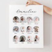 Skriptbögen 1. Jahr Foto Collage Foam Board Poster