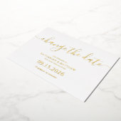 Skriptbriefe, die auf Hochzeit verschoben werden,  Folieneinladung (Gedreht)