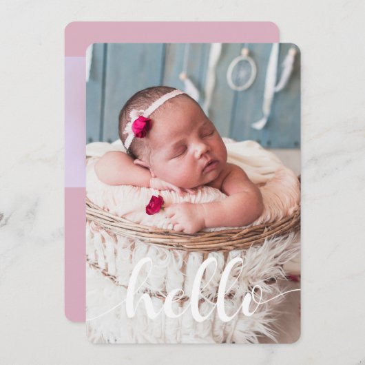 Skriptbriefe Geburtshilfeverkündungen Ankündigung (Vorne/Hinten)