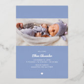 Skriptbriefe Geburtshilfeverkündungen Folieneinladung (Rückseite)