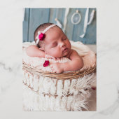 Skriptbriefe Geburtshilfeverkündungen Folieneinladung (Vorderseite)