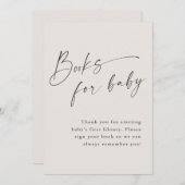 Skriptbücher für Baby Neutral Baby Shower Sign Einladung (Vorne/Hinten)