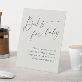 Skriptbücher für eine neutrale Baby-Dusche Sockelschild