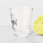 Skriptbuchstaben für die Anhängerschaft | Schießgl Schnapsglas (Rechts)