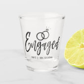 Skriptbuchstaben für die Anhängerschaft | Schießgl Schnapsglas (Vorderseite)