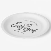 Skriptbuchstaben für eine Vertragspartei | Pappteller (Schrägansicht)