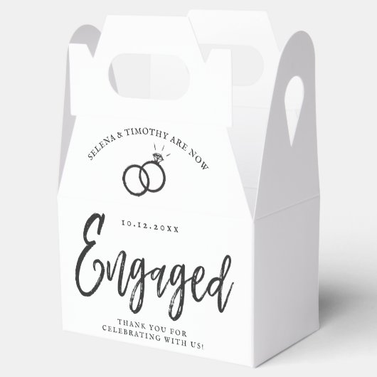 Skriptbuchstaben für eine Vertragspartei | Round P Geschenkschachtel (Geöffnet)