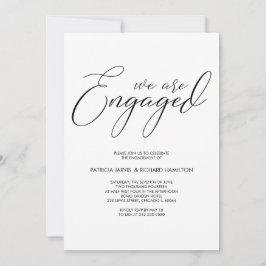 Skriptbuchstaben für Polterabend-Engagement Einladung