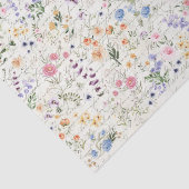 Skriptdekoupage der Spring-Wildblume Seidenpapier (Ausschnitt)