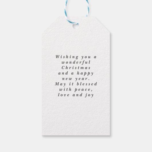 Skriptdistanzierung, die von hier aus Beifall send Geschenkanhänger (Rückseite)