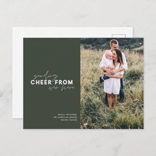 Skriptdistanzierung, die von hier aus Beifall send Postkarte (Vorne/Hinten)