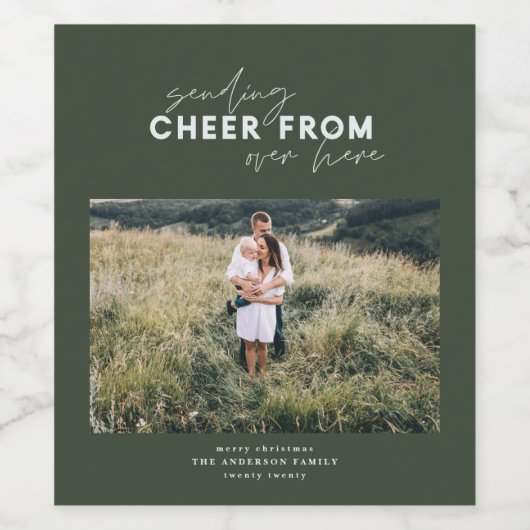 Skriptdistanzierung, die von hier aus Beifall send Weinetikett (Einzelnes Label)