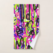 Skripte in Farben Badhandtuch Set (Handtuch)