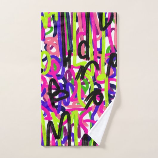 Skripte in Farben Badhandtuch Set (Handtuch)
