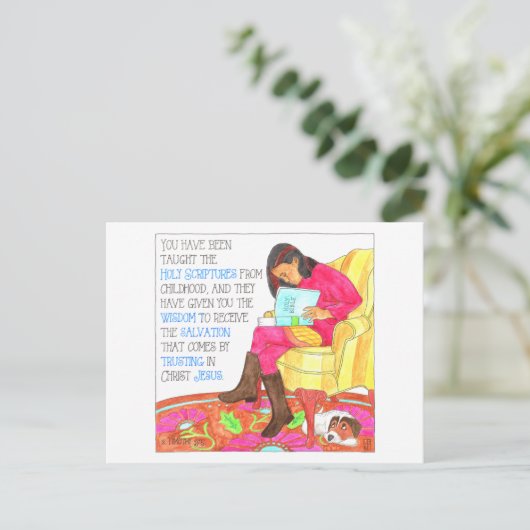 Skripte Inspirationskarte Postkarte (Stehend Vorderseite)