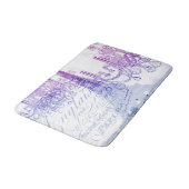 Skripte lila Kronleuchter Paris eiffel Turm Badematte (Schrägansicht)