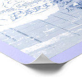 Skripte lila Kronleuchter Paris eiffel Turm Poster (Ecke)