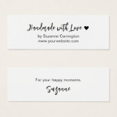 Skripte mit Liebe Mini-Karte für kleine Unternehme (Vorne & Hinten)