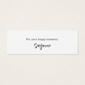 Skripte mit Liebe Mini-Karte für kleine Unternehme (Rückseite)