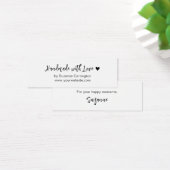 Skripte mit Liebe Mini-Karte für kleine Unternehme (Schreibtisch)