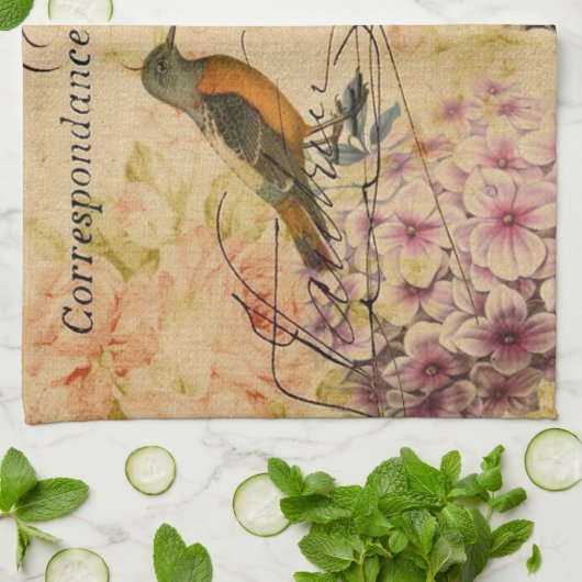 Skriptehydrangea-französischer Handtuch (Gefaltet)