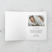 Skripteinführung Baby-Foto Dankeskarte (Innenseite)