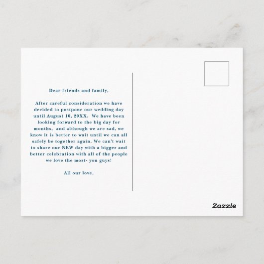 Skriptereignisaktualisierung Postkarte (Rückseite)