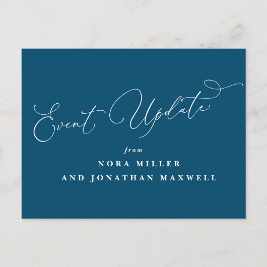 Skriptereignisaktualisierung Postkarte (Vorderseite)