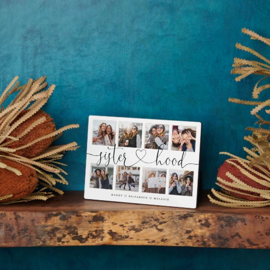 Skripterstellung | Geschenk für Schwestern FotoCol Fotoplatte (Seite)