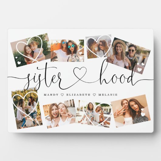 Skripterstellung | Geschenk für Schwestern FotoCol Fotoplatte (Vorderseite)