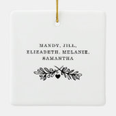 Skripterstellung | Geschenk für Schwestern FotoCol Keramikornament (Rückseite)