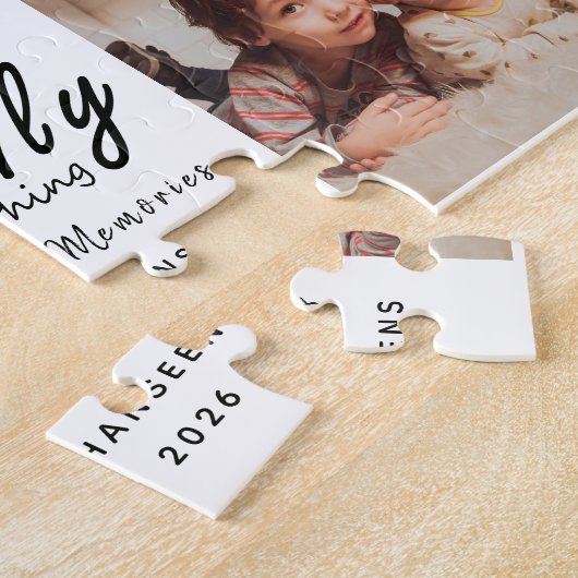 Skriptfamilie ist alles, was Foto Collage Keepake Puzzle (Seite)