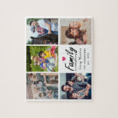 Skriptfamilie ist alles, was Foto Collage Keepake Puzzle (Vertikal)