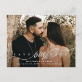 SkriptFoto Save the Date geblüht Ankündigungspostkarte (Vorderseite)