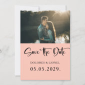 SkriptFoto Save the Date Minimalistisch Einladung (Vorderseite)