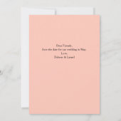 SkriptFoto Save the Date Minimalistisch Einladung (Rückseite)