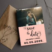 SkriptFoto Save the Date Minimalistisch Einladung