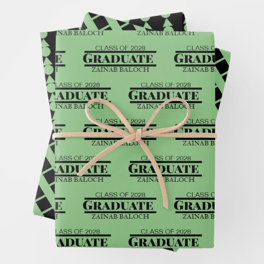 Skriptgeometrie für Graduate Geschenkpapier Set (Beispiel)